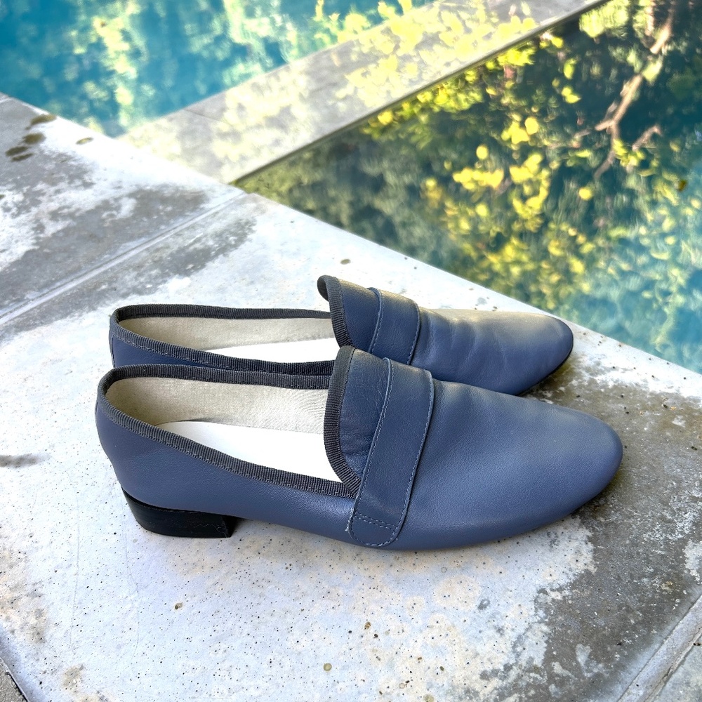 Repetto Mocassins Micahel Womens loafer size 7.5-Robin's egg blue!